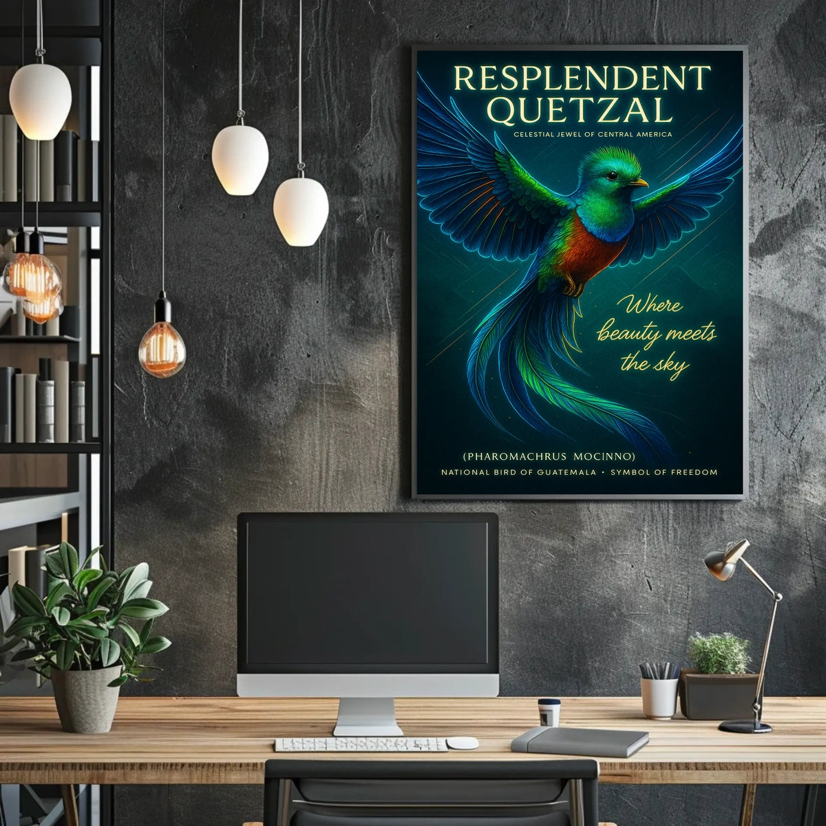 Resplendent Quetzal Celestial Jewel of Central America Poster