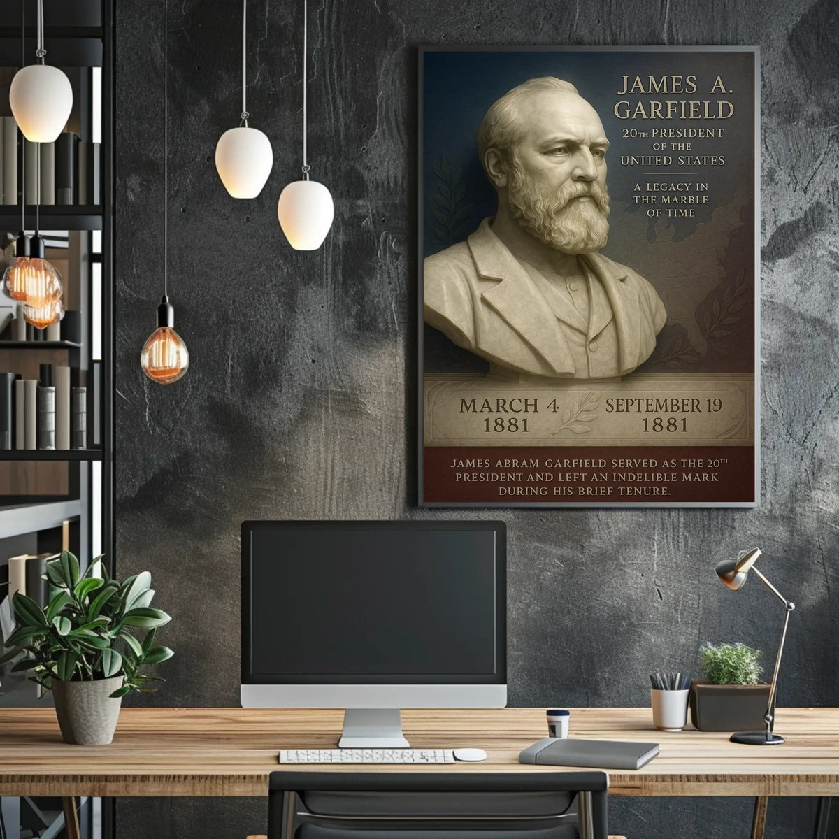 James A. Garfield 20th President Poster
