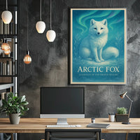 Arctic Fox Guardian of the Frozen Realms Poster