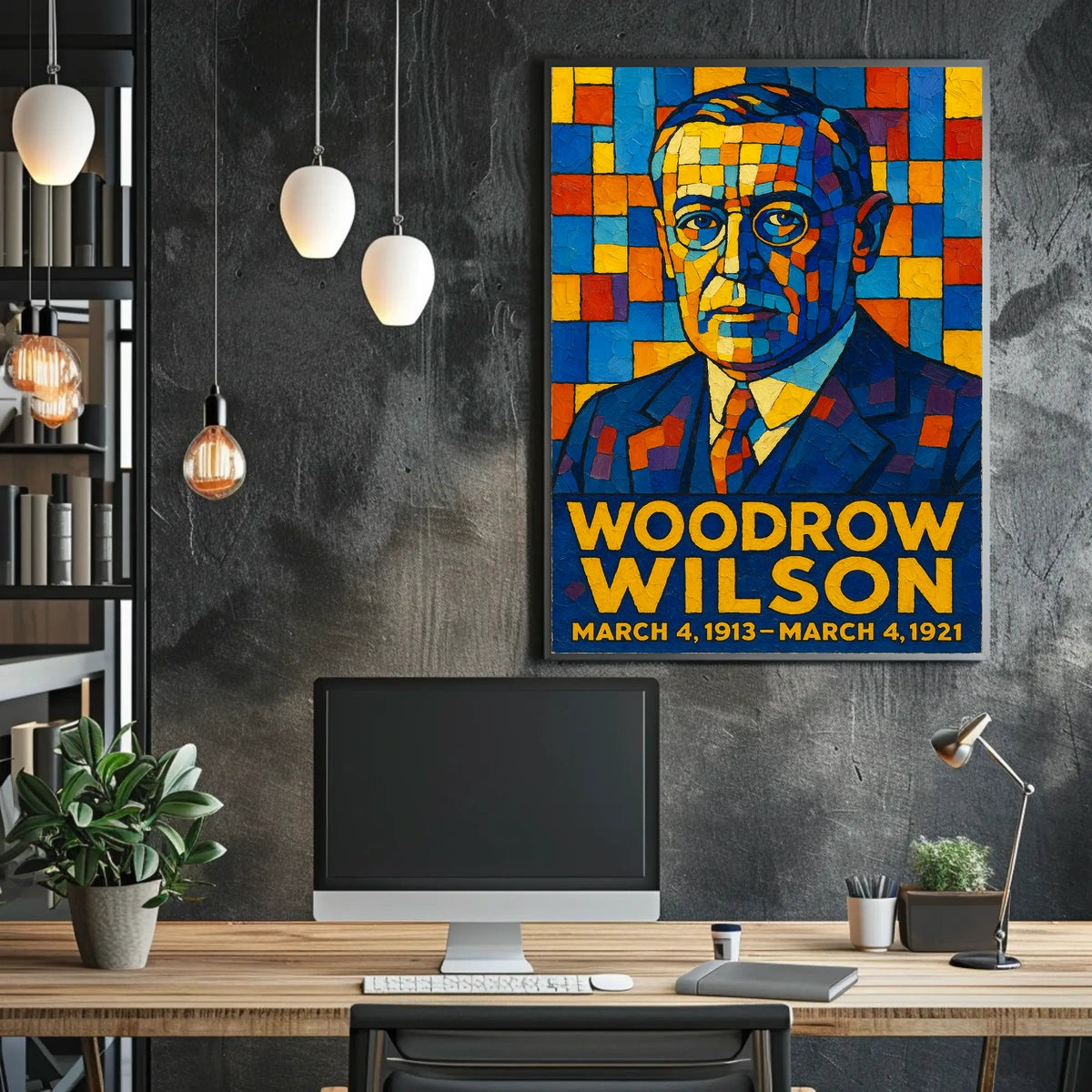 Woodrow Wilson Presidential Term Poster