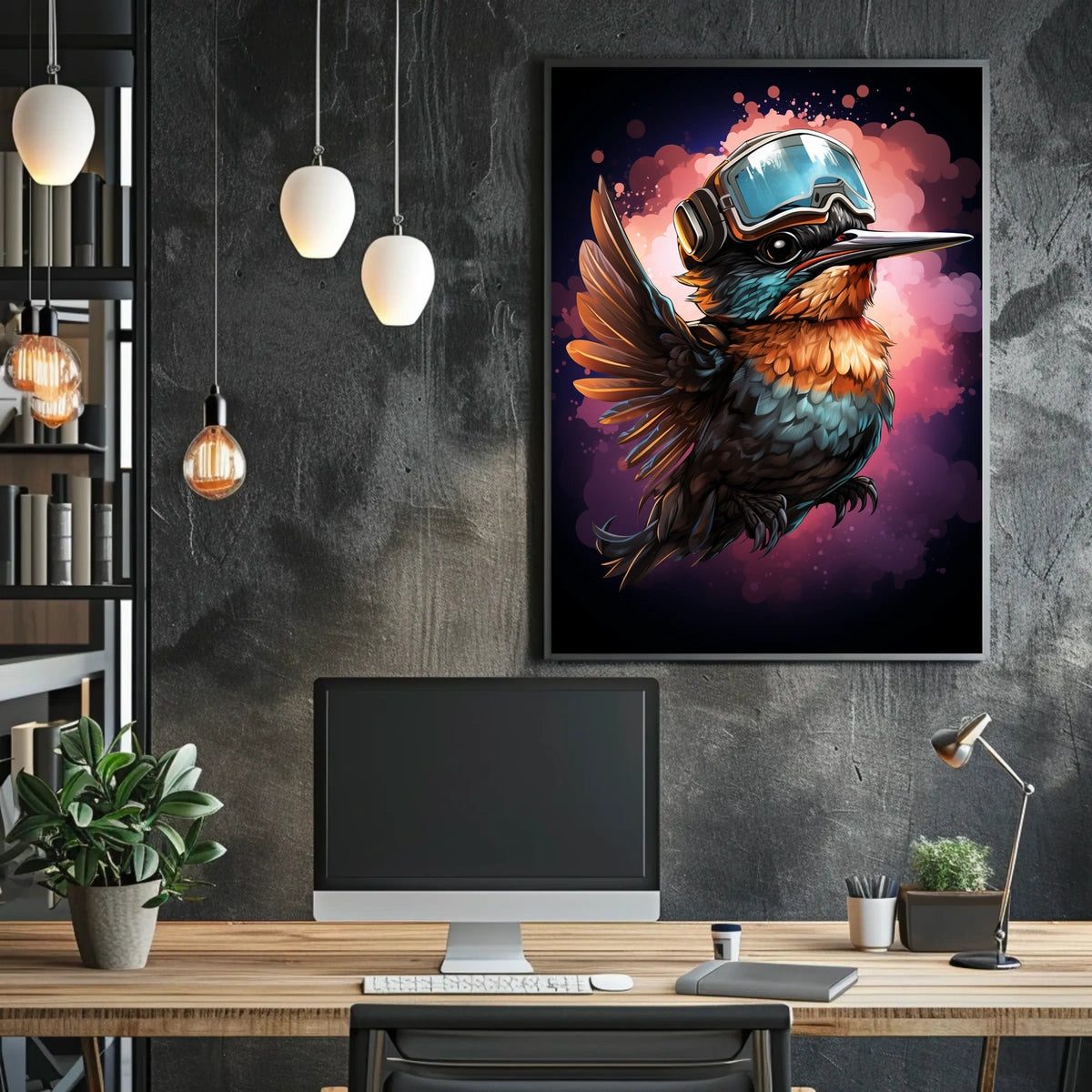 Cyber Avian Adventure Poster