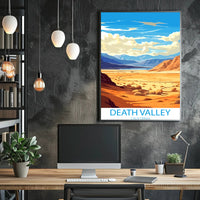 Death Valley Desert Adventure Art Travel Poster