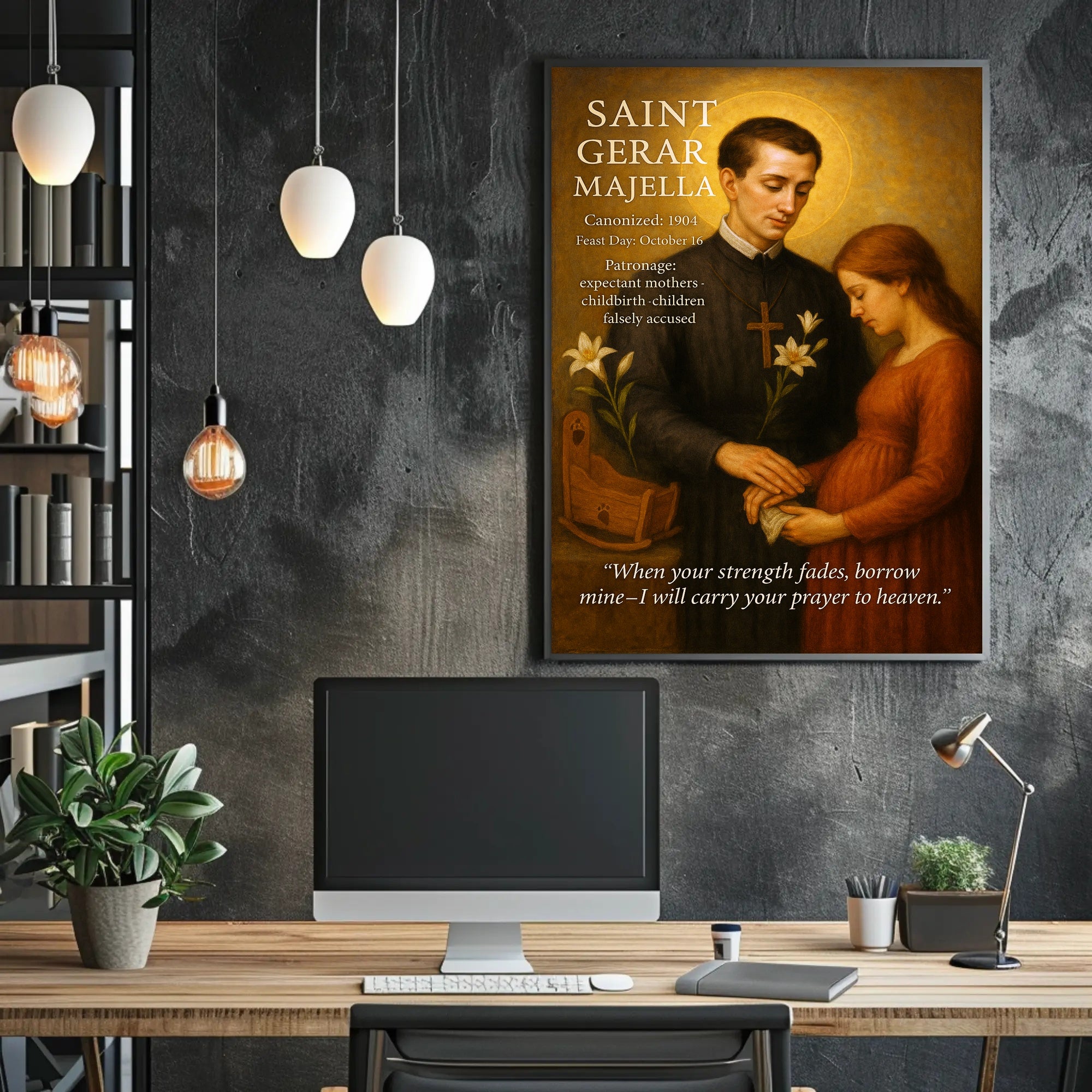Saint Gerard Majella Poster PosterGoat