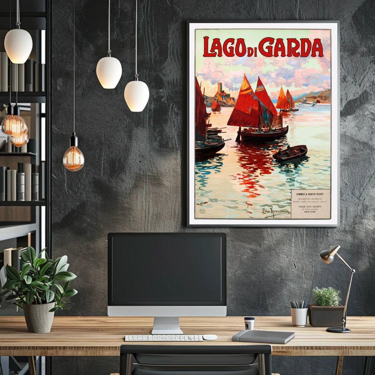 Lago Di Garda Travel Poster
