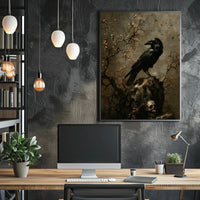 The Raven's Perch Wall Art Poster for Home Decor and Nature Lovers PosterGoat