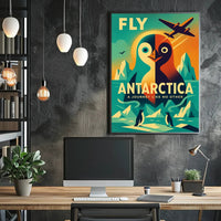 Antarctic Adventure Vintage Travel Art Poster PosterGoat