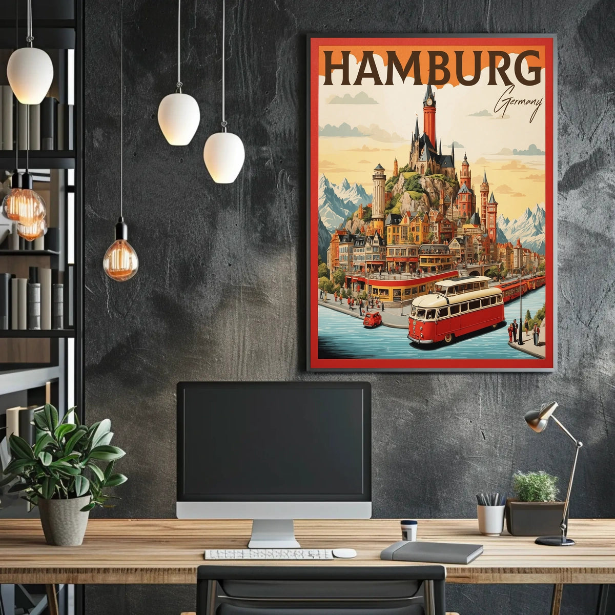 Hamburg A Vibrant Cityscape Poster