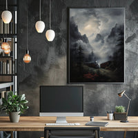 Journey Through The Misty Mountains Poster PosterGoat