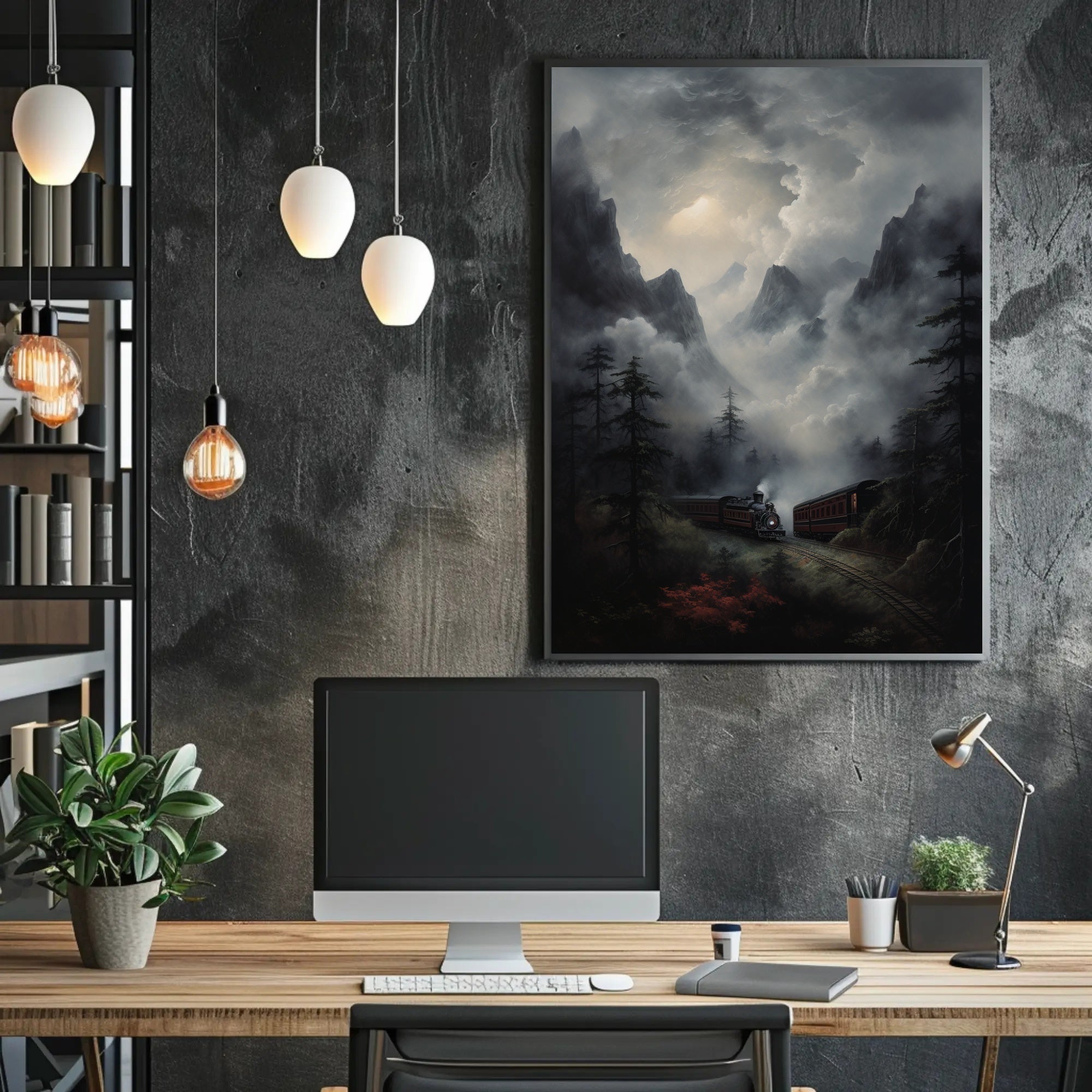 Journey Through The Misty Mountains Poster PosterGoat