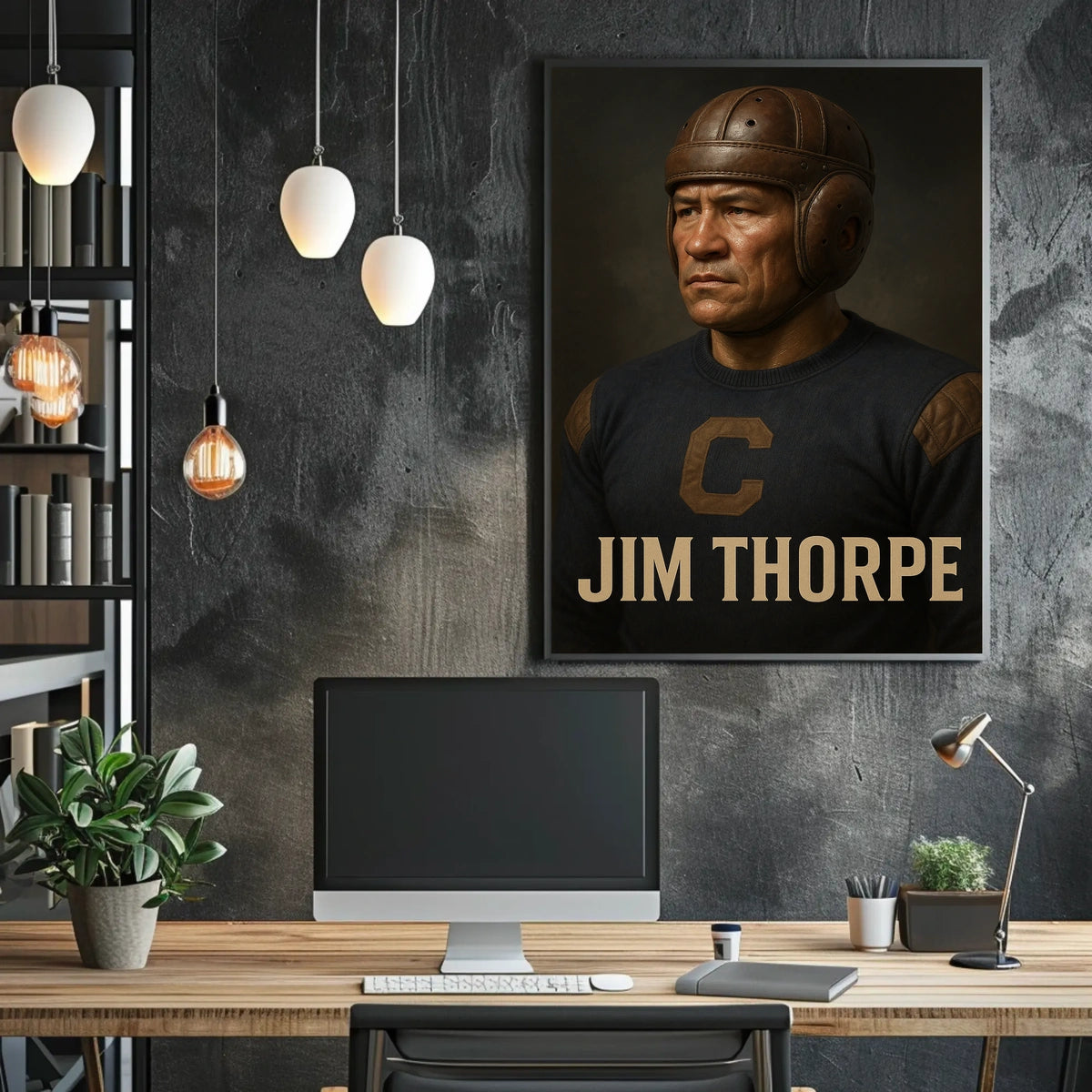 Jim Thorpe Legendary Athlete Poster