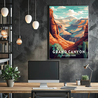 Grand Canyon Adventure Awaits National Park Poster