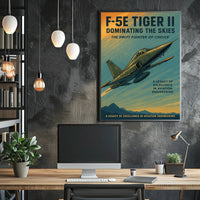 F-5E Tiger II Dominating the Skies Poster PosterGoat
