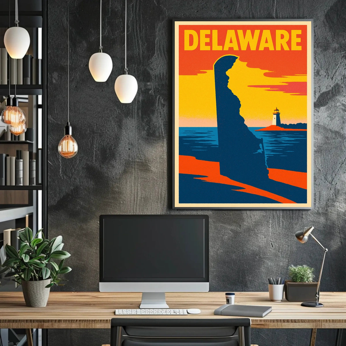 Delaware Coastline Poster