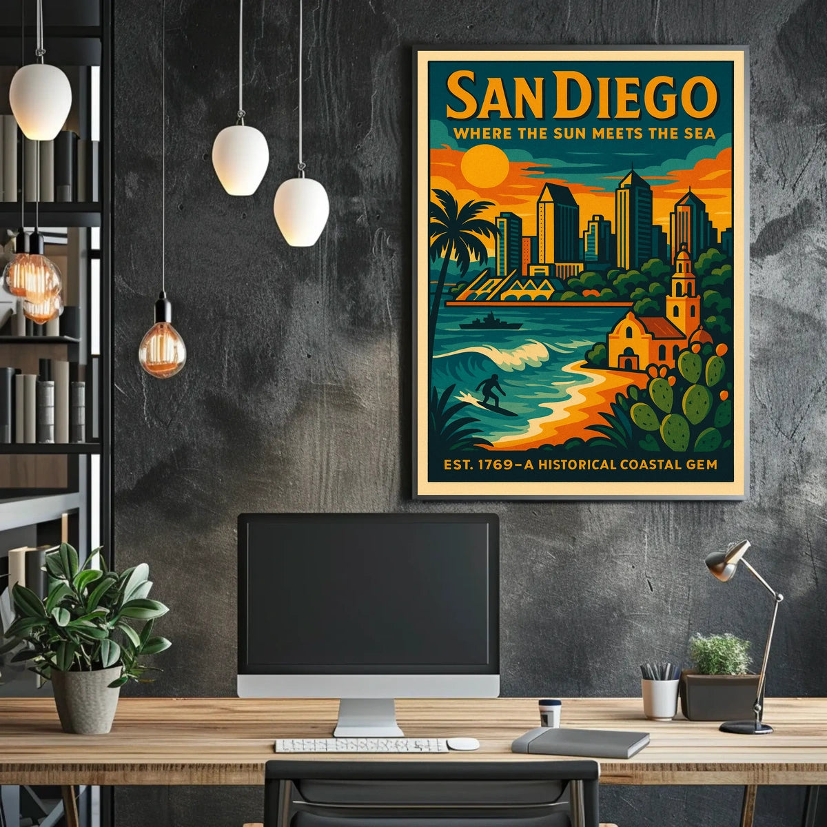 San Diego A Historical Coastal Gem Poster