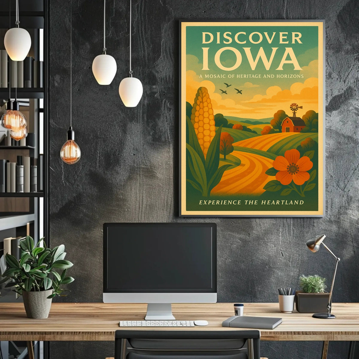 Discover Iowa Experience the Heartland Poster
