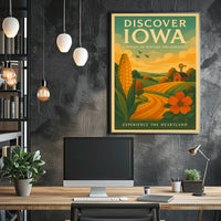 Discover Iowa Experience the Heartland Poster