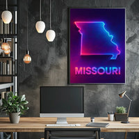 Neon Missouri Poster