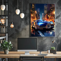 Night Drive in the City Poster PosterGoat