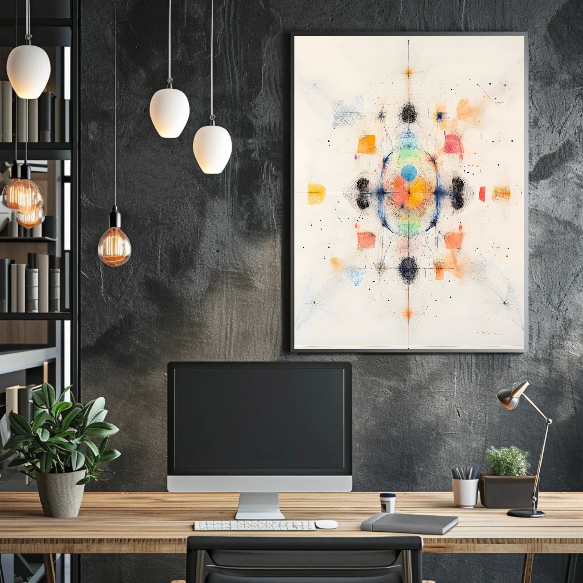 Abstract Symmetry Poster Modern Art Print
