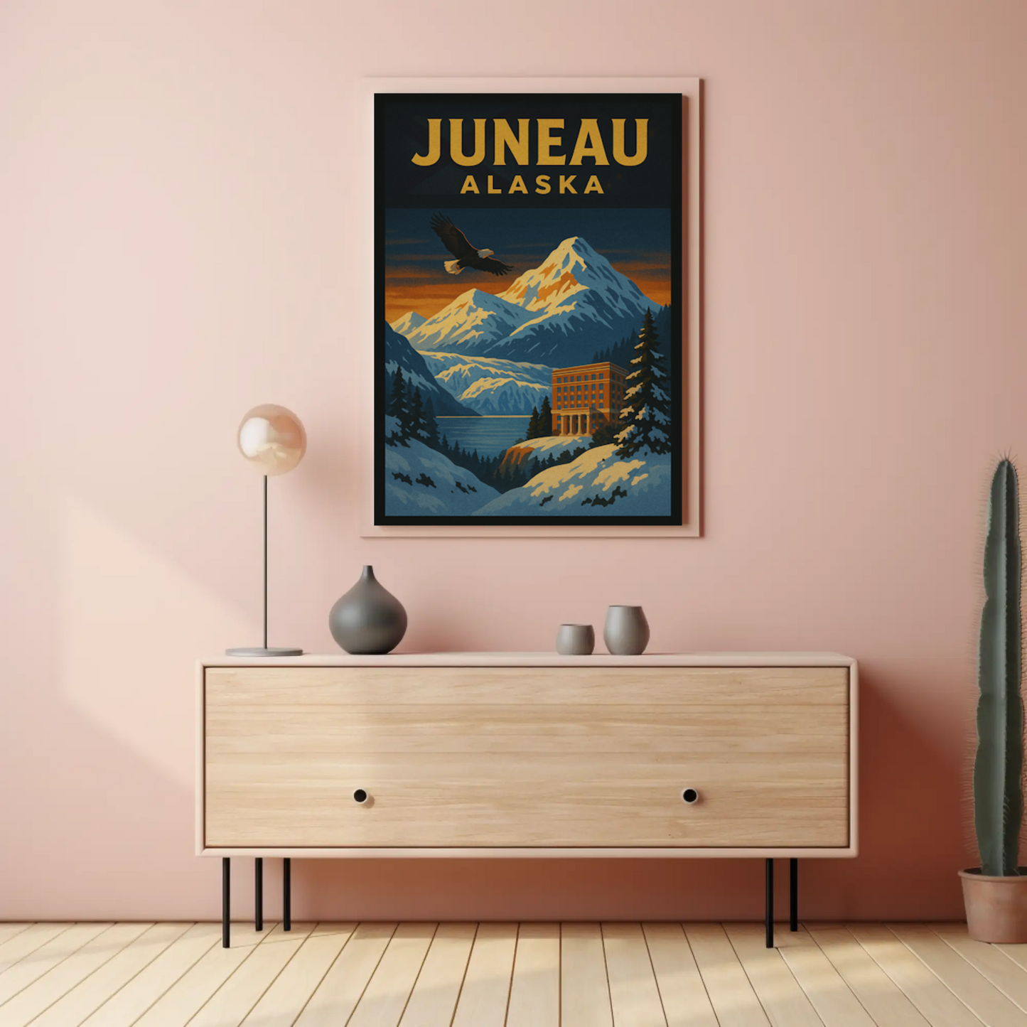 Juneau's Majestic Wilderness Adventure Travel Poster