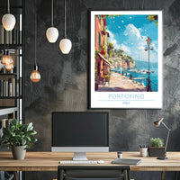 Portofino Seaside Village Travel Poster