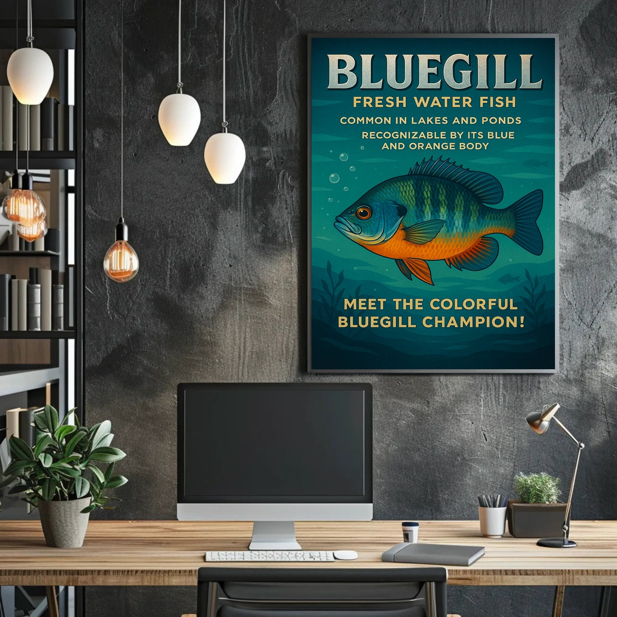 Meet the Colorful Bluegill Champion Poster