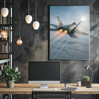 Lockheed Martin F-22 Raptor Military Jet Fighter Poster
