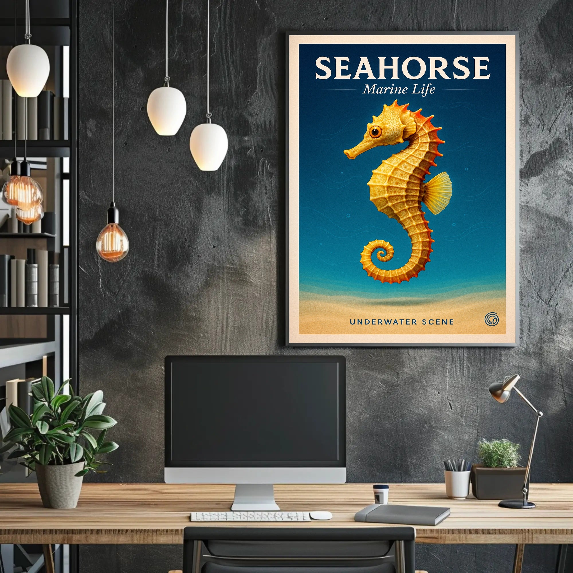 Seahorse Marine Life Poster PosterGoat