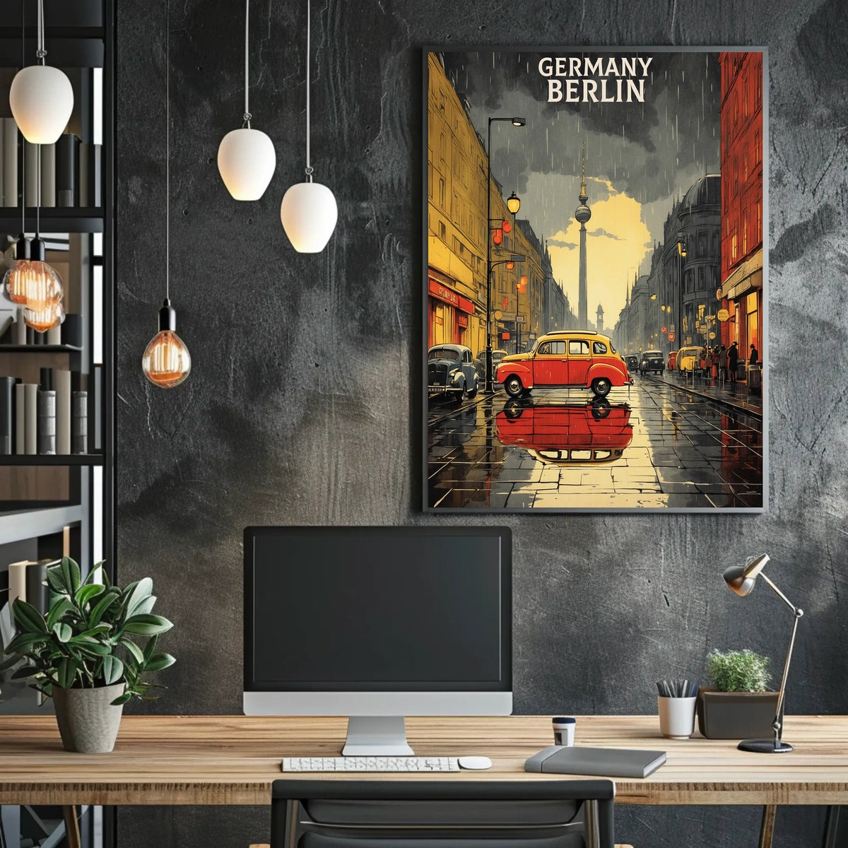 Berlin in the Rain Poster