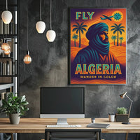 Travel to Algeria Retro Desert Adventure Travel Poster PosterGoat