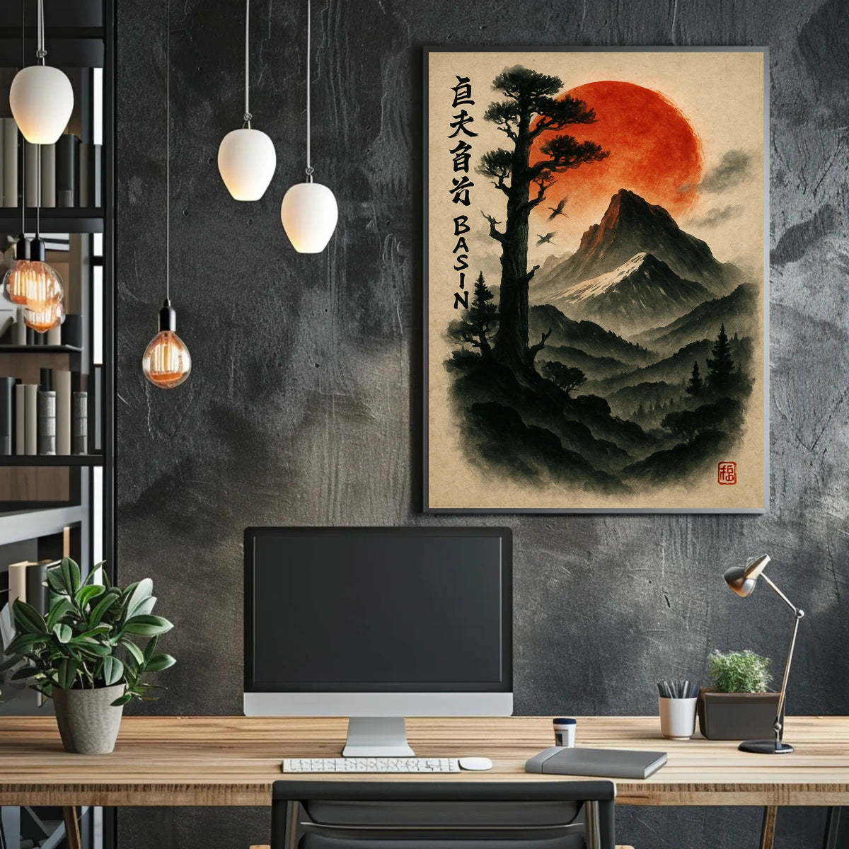 Majestic Mountain Basin Poster