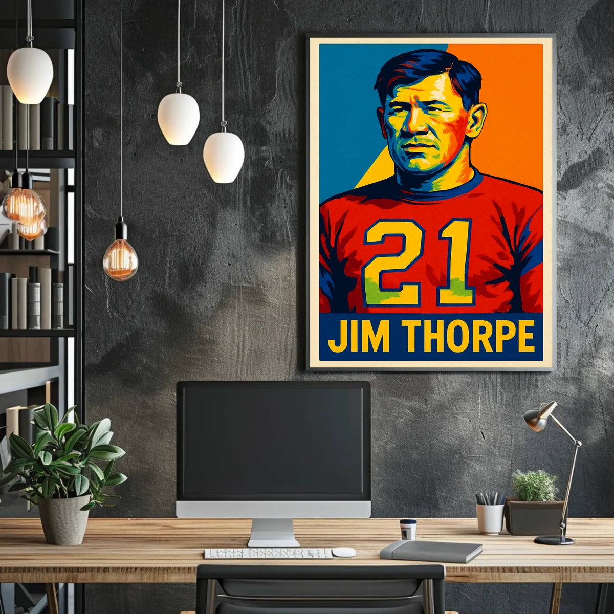 Jim Thorpe Legendary Athlete Poster