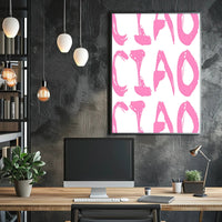 Ciao in Pink Poster
