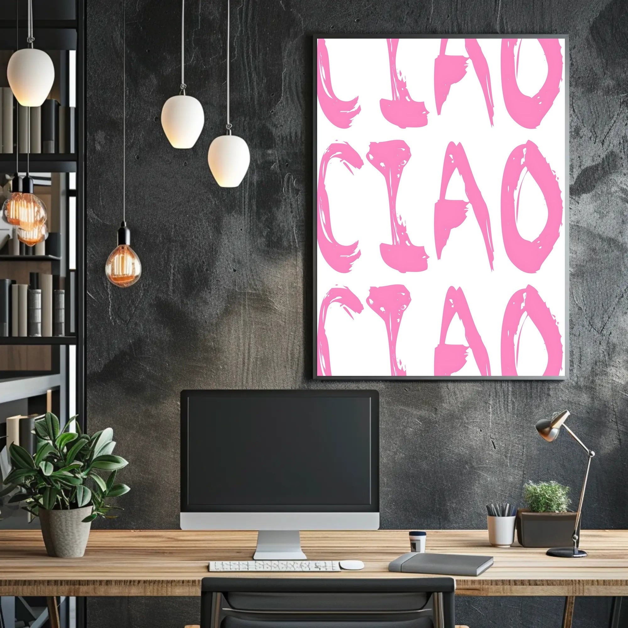 Ciao in Pink Poster