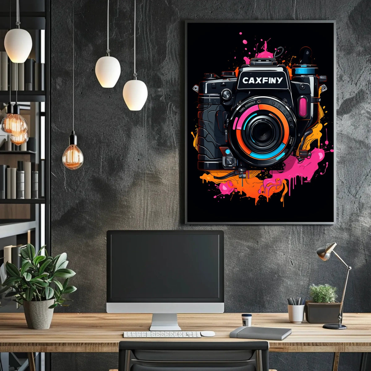 Vibrant Camera Art Poster