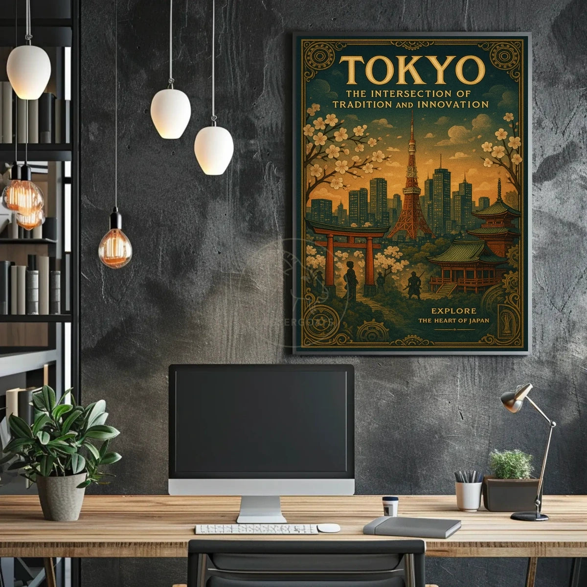 Tokyo's Timeless Blend: A Cultural or Heritage Poster
