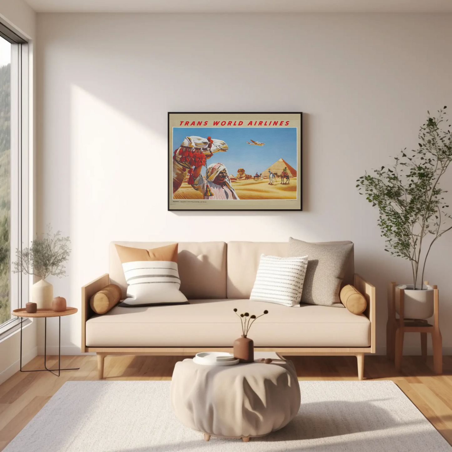 Egypt - Sphinx and Pyramids at Giza Poster