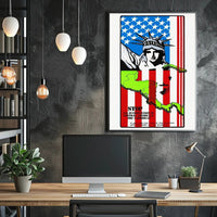 Stop U.S. Intervention Poster PosterGoat