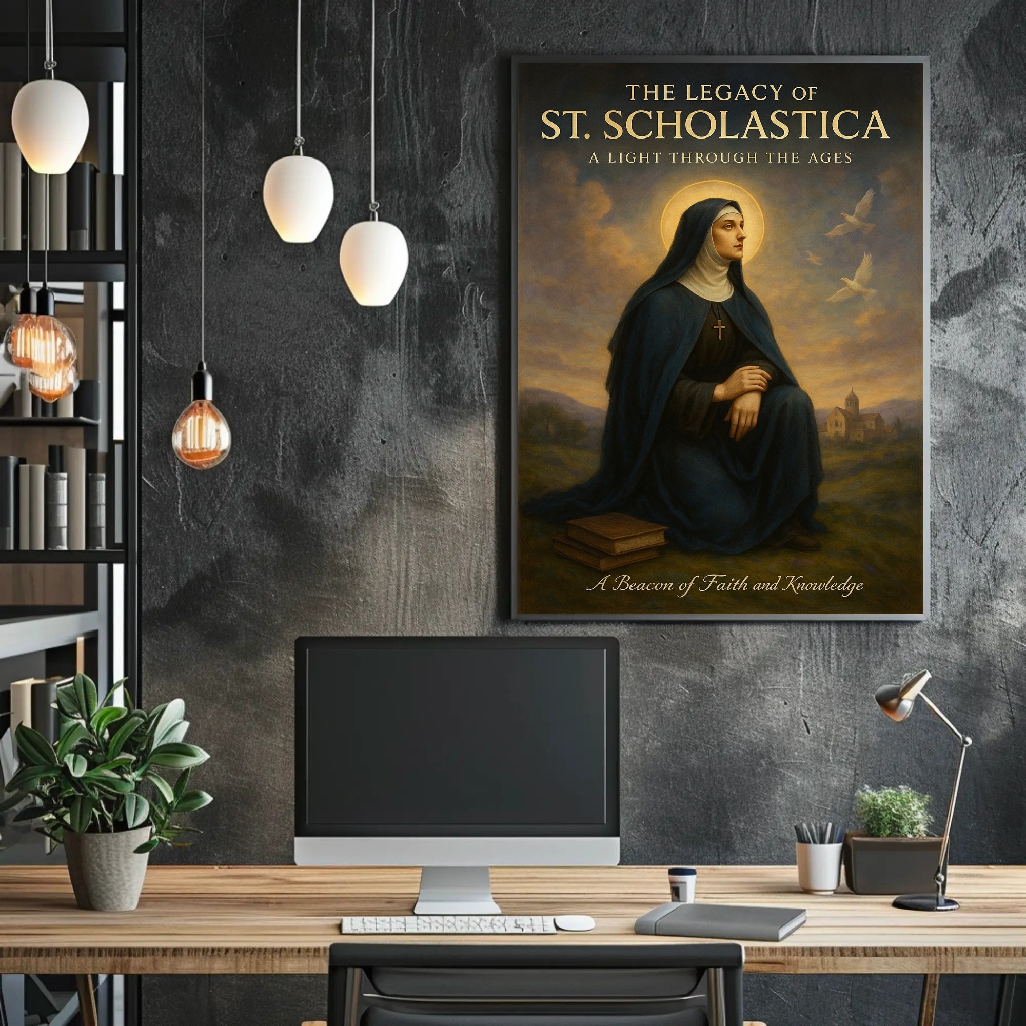 The Legacy of St. Scholastica Poster PosterGoat