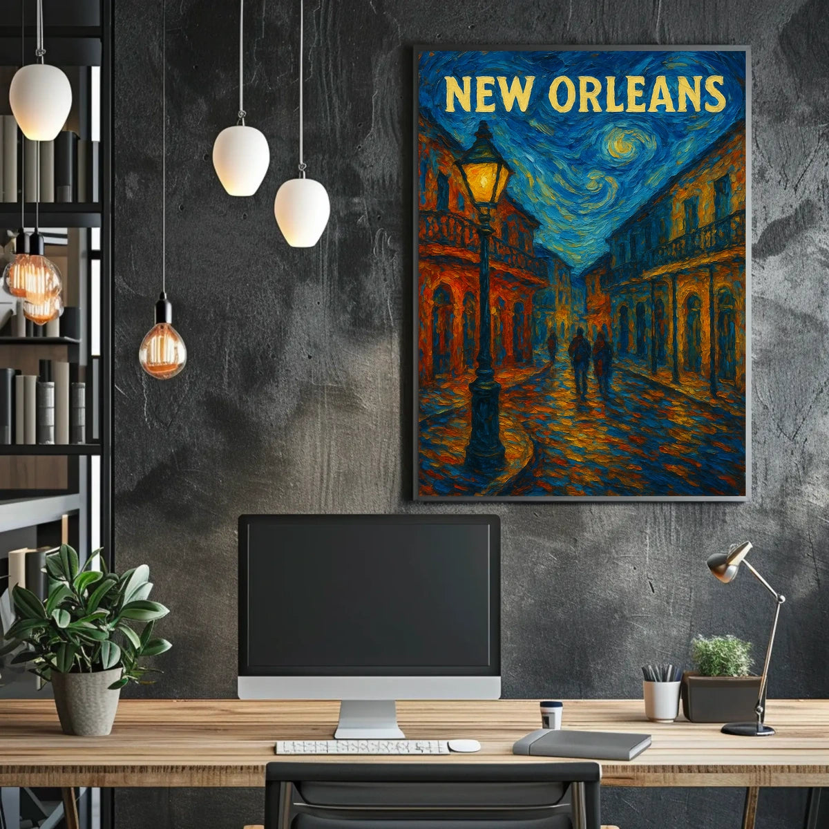 New Orleans Nightscape Poster