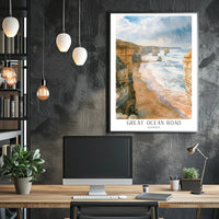 Great Ocean Road Scenic Travel Poster PosterGoat