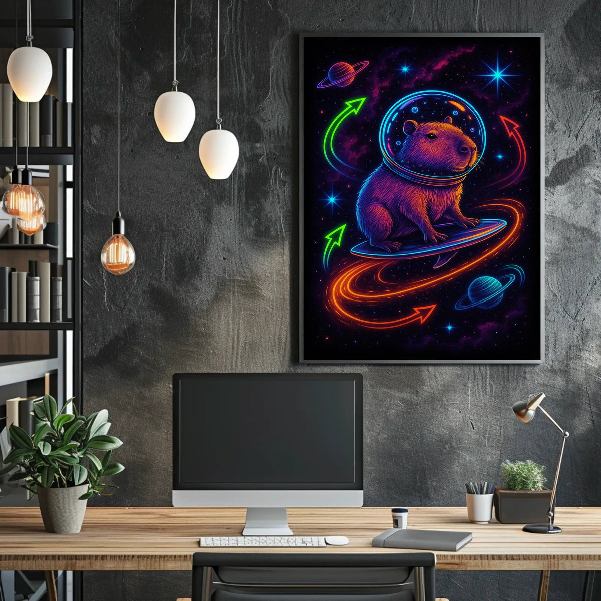 Cosmic Capybara Adventure Poster