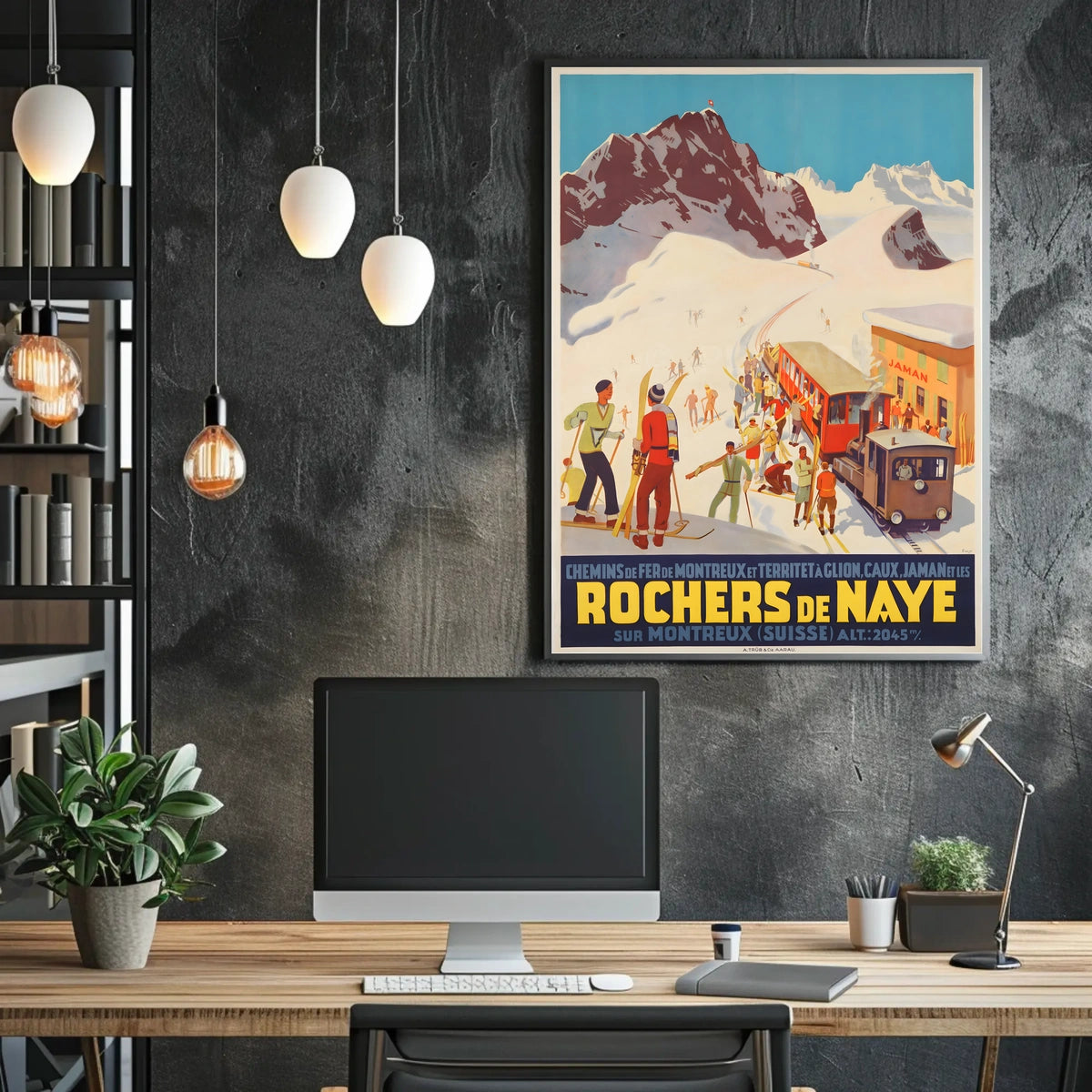 Rochers De Naye Swiss Mountain Poster