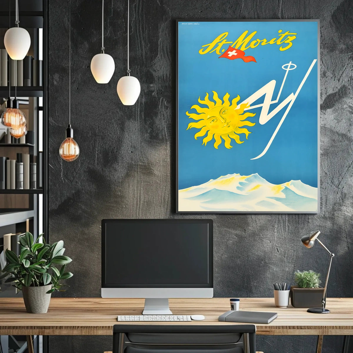 St. Moritz Winter Wonderland Poster