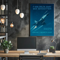 F-106 Delta Dart Six Shooter Poster
