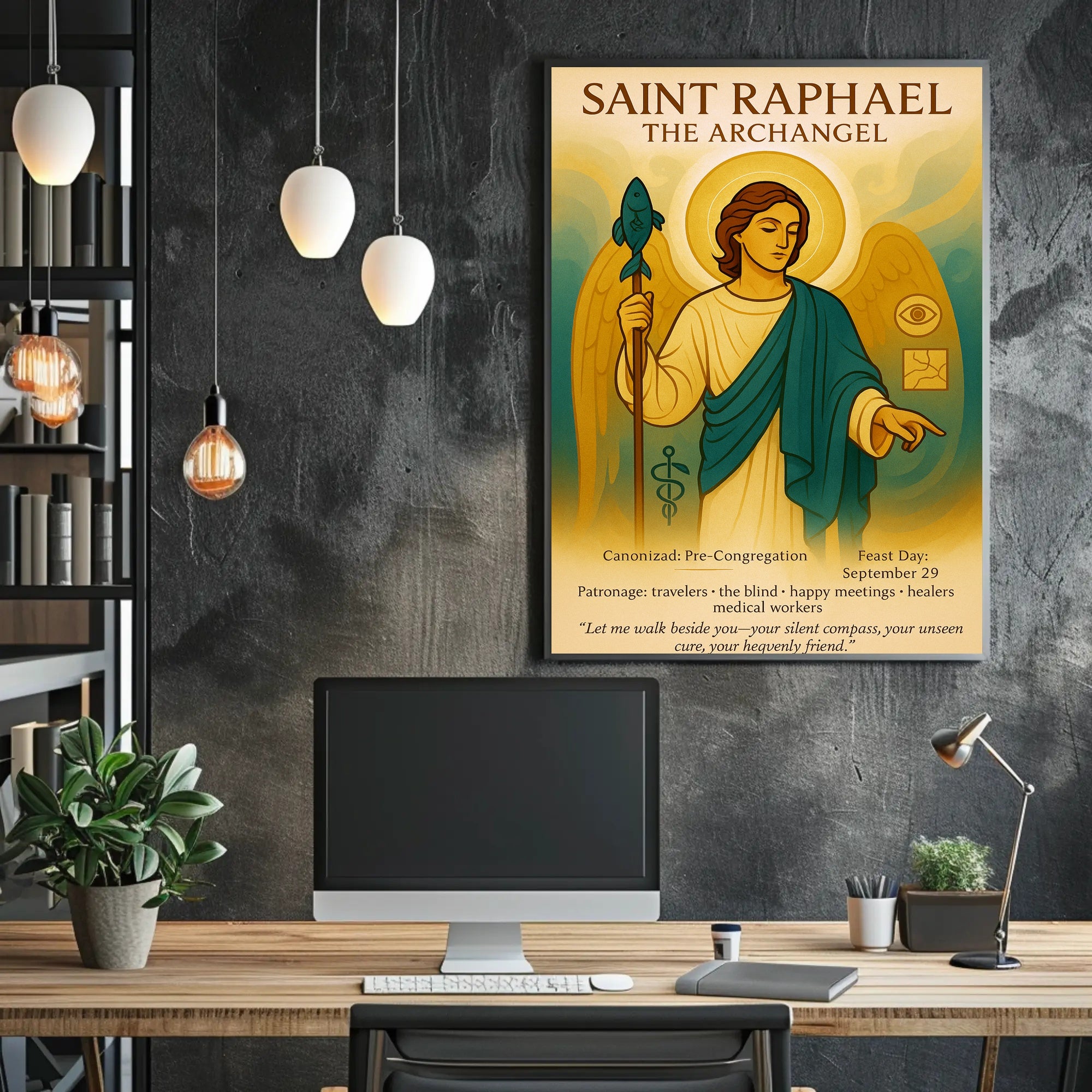 Saint Raphael the Archangel Poster PosterGoat