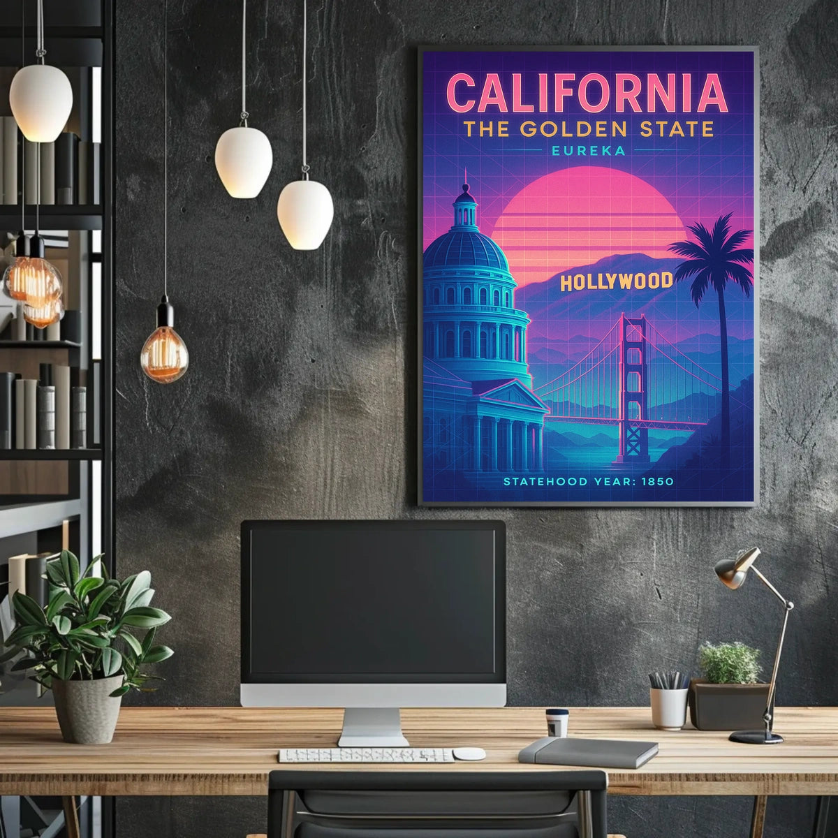 California The Golden State Poster