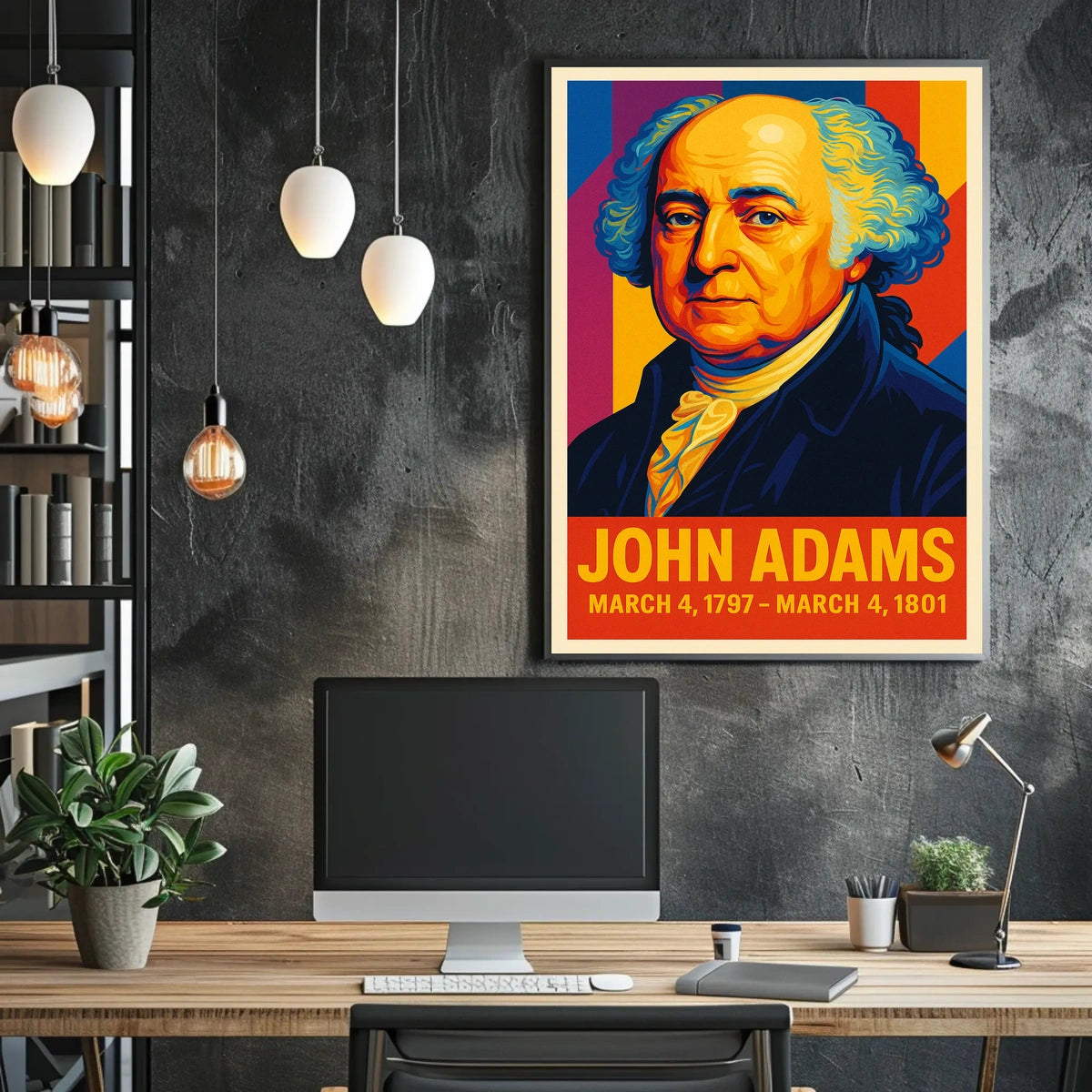 John Adams 2nd President Poster