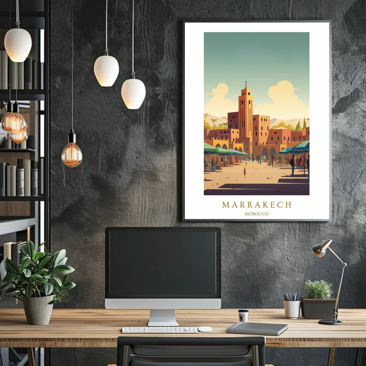 Marrakech A Vibrant Cityscape Poster