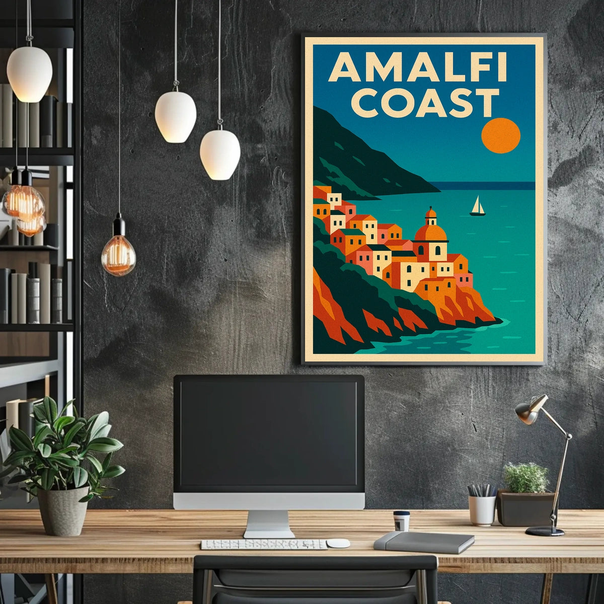 Amalfi Coast A Scenic Escape Poster